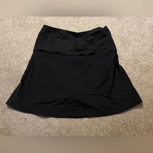 Lands' End Classic Black A-Line Skirt